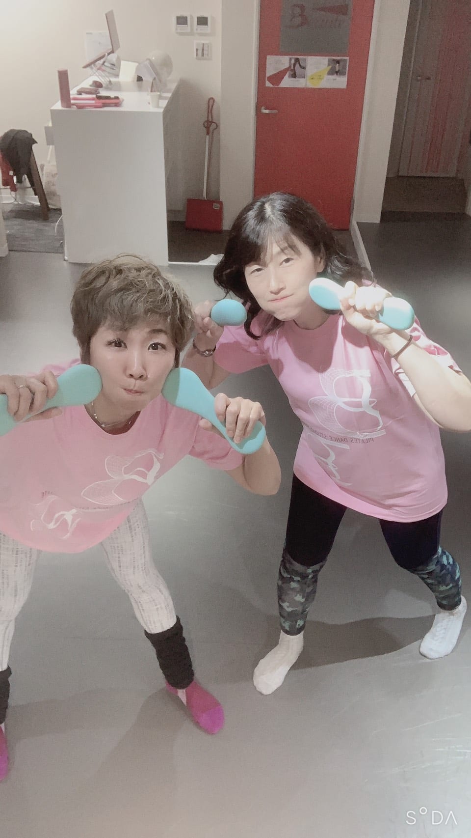 お揃いTシャツとダイエット成功の喜び