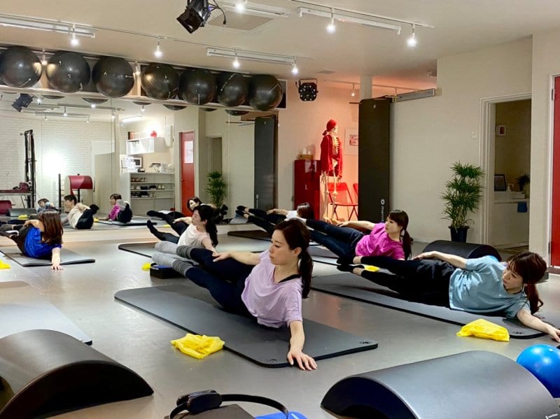 4月のボールを使ったピラティス案内