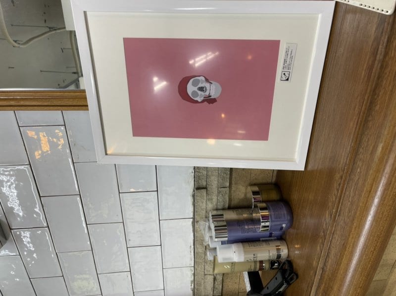 美容師から贈られたサプライズの絵